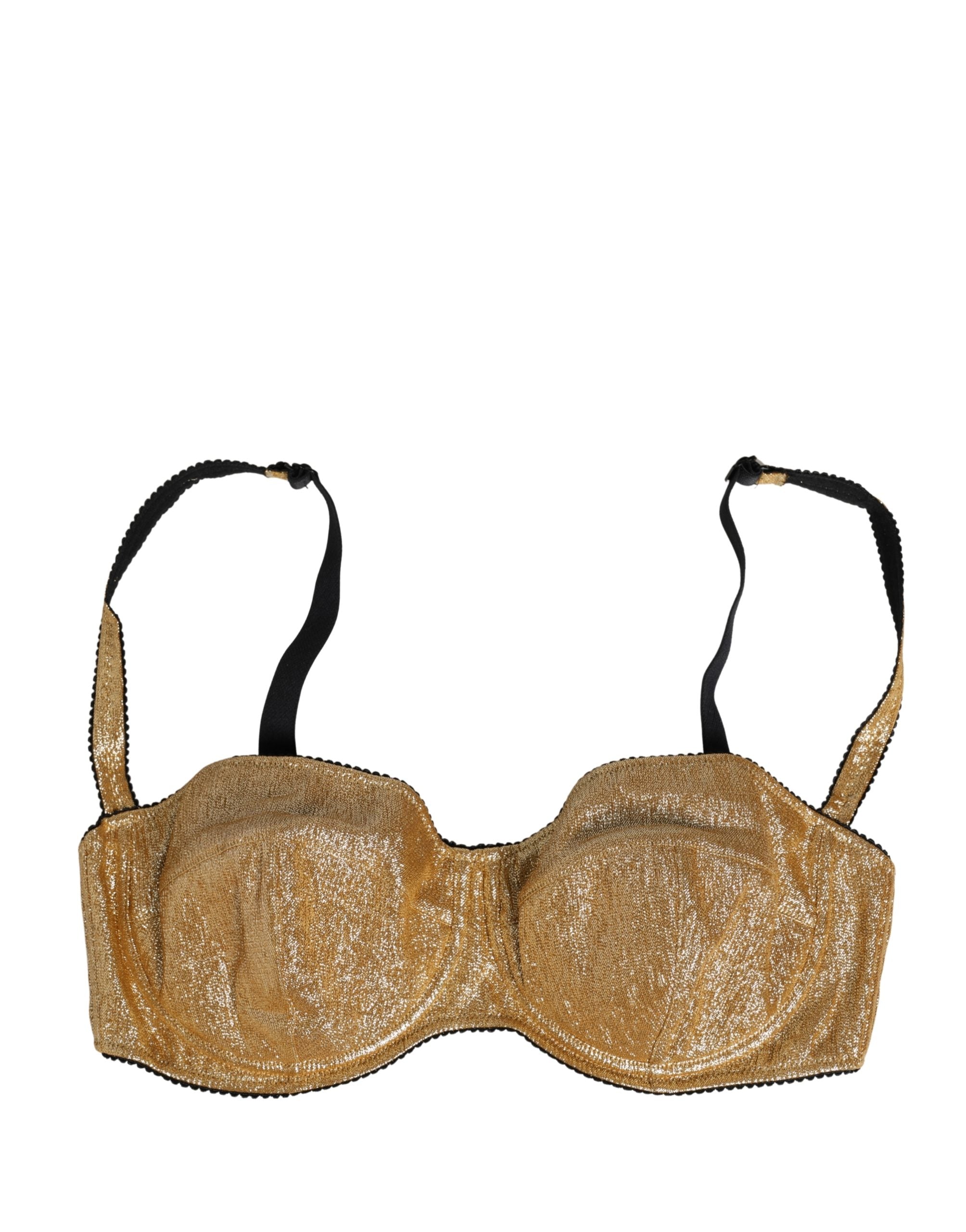 Dolce & Gabbana Gold Semi-Pad Bügel-Balconette-BH Unterwäsche