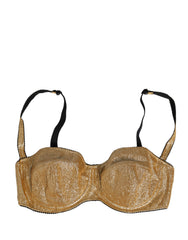 Dolce & Gabbana Gold Semi-Pad Bügel-Balconette-BH Unterwäsche