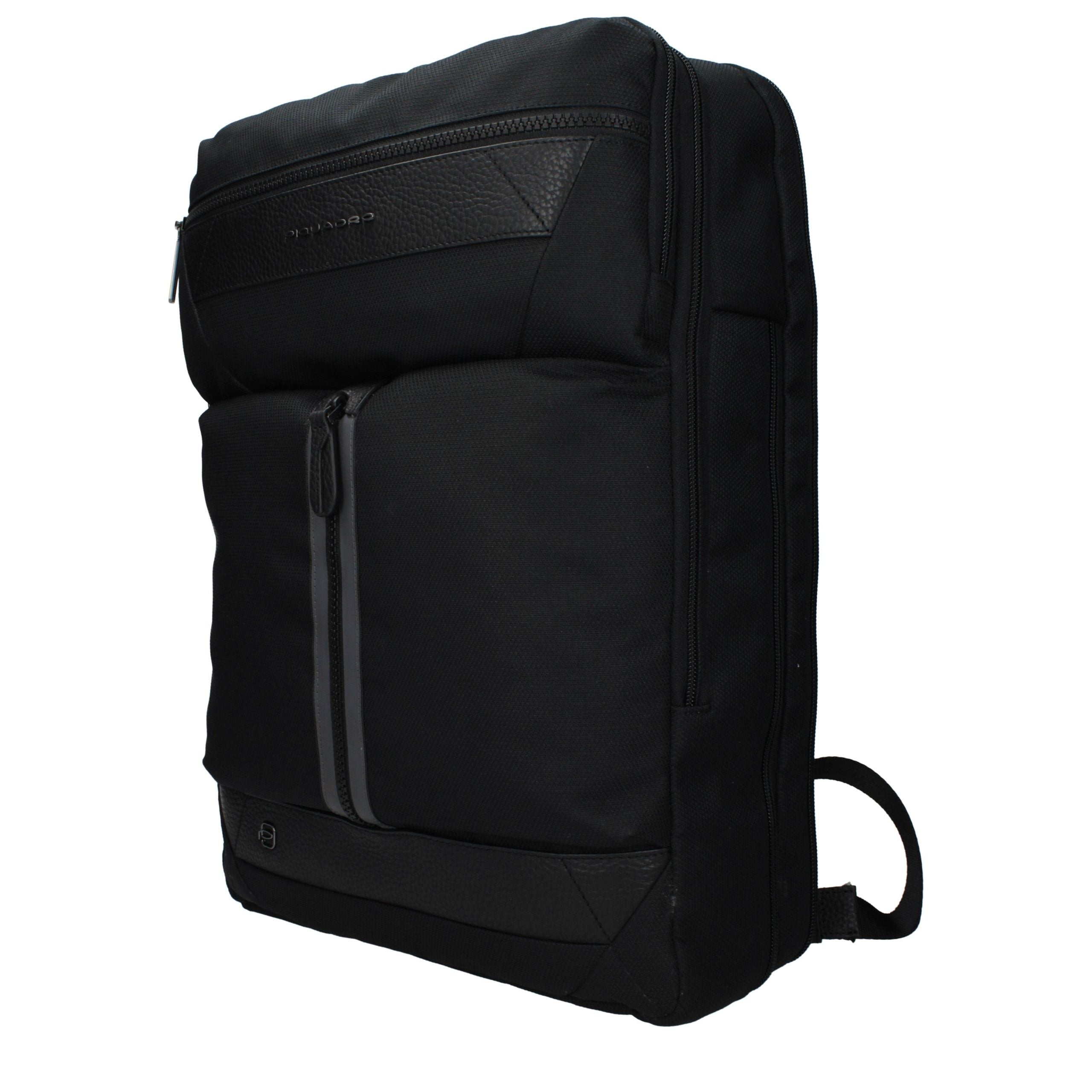 Piquadro Zwarte Stoffen Rugzak
