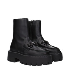 Jimmy Choo Zwarte Leren Enkellaarzen