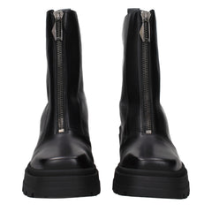 Jimmy Choo Black Leather Ankle Boots