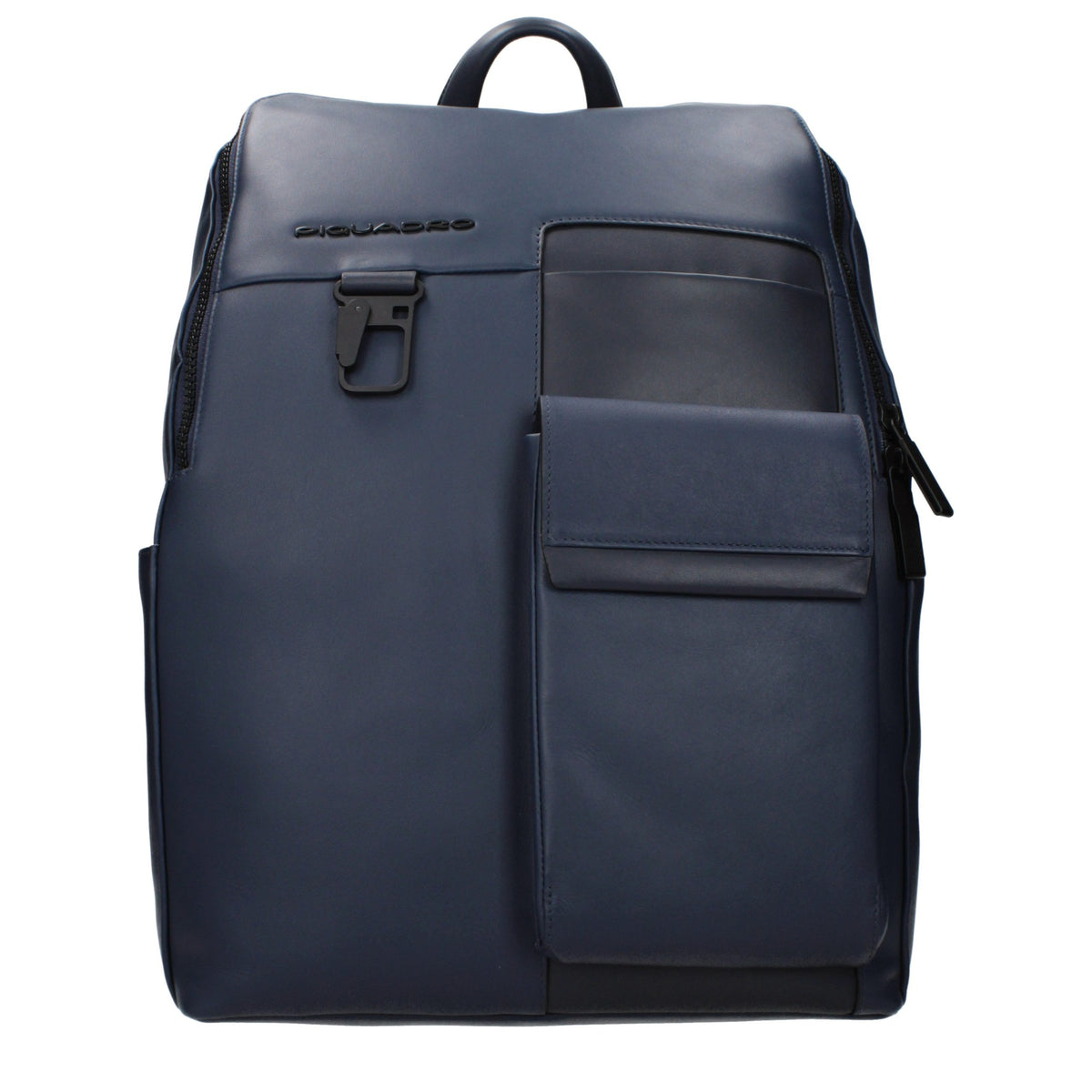 Piquadro blauwe leren rugzak