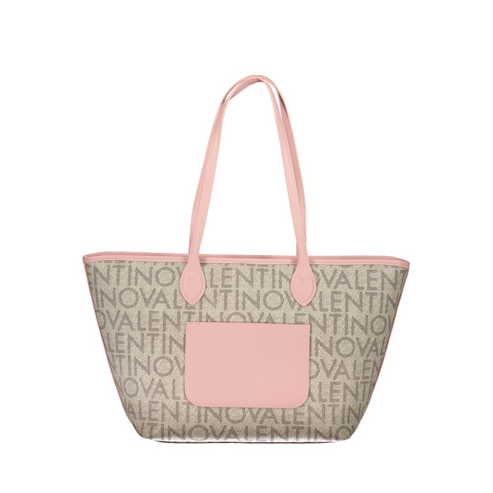 Mario Valentino Beige Polyurethane Women's Shoulder Bag