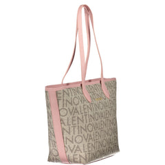 Mario Valentino Beige Polyurethane Women's Shoulder Bag