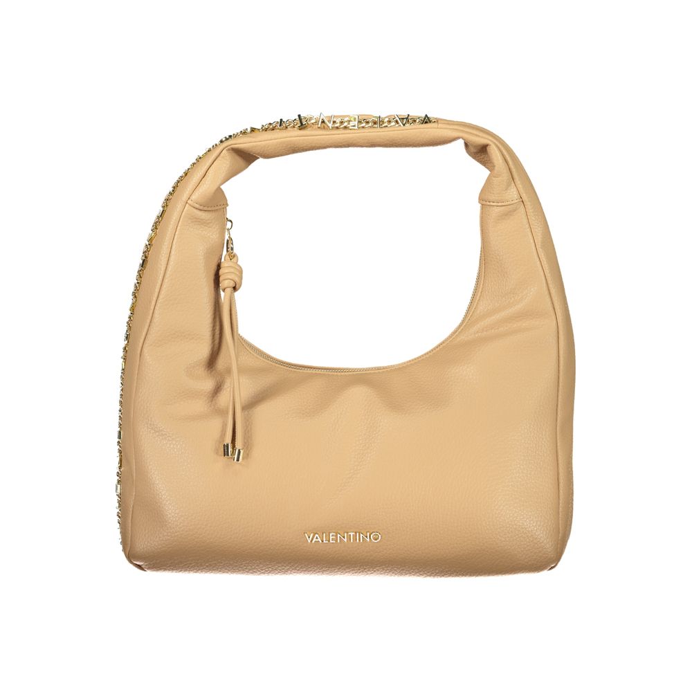 Mario Valentino Beigefarbene Handtasche aus Polyethylen