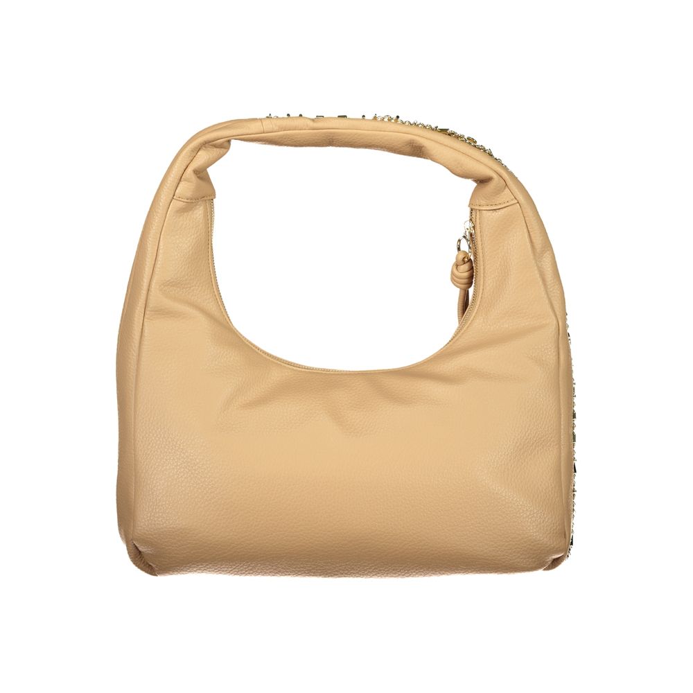 Mario Valentino Beigefarbene Handtasche aus Polyethylen