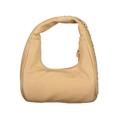 Mario Valentino Beige Polyurethane Women Bag for Chic Everyday Style