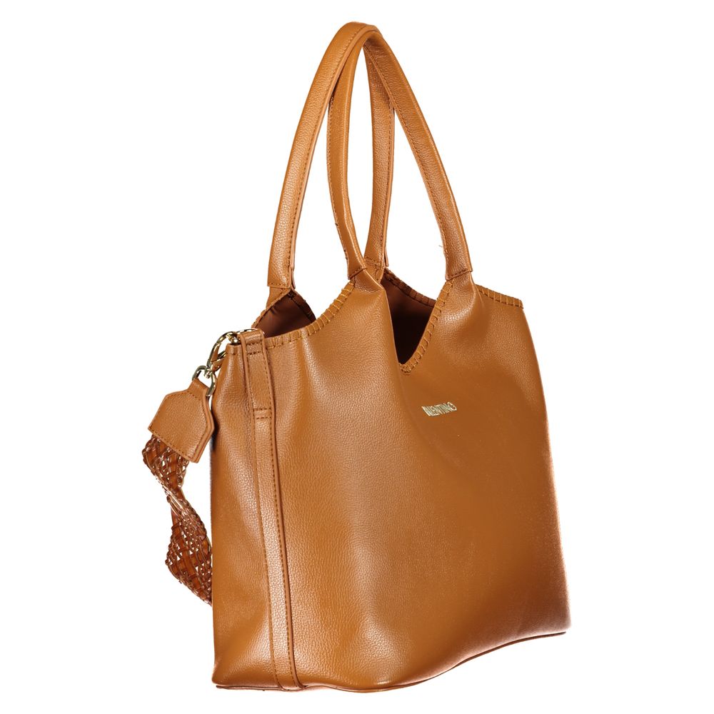 Valentino bruine polyetheen handtas