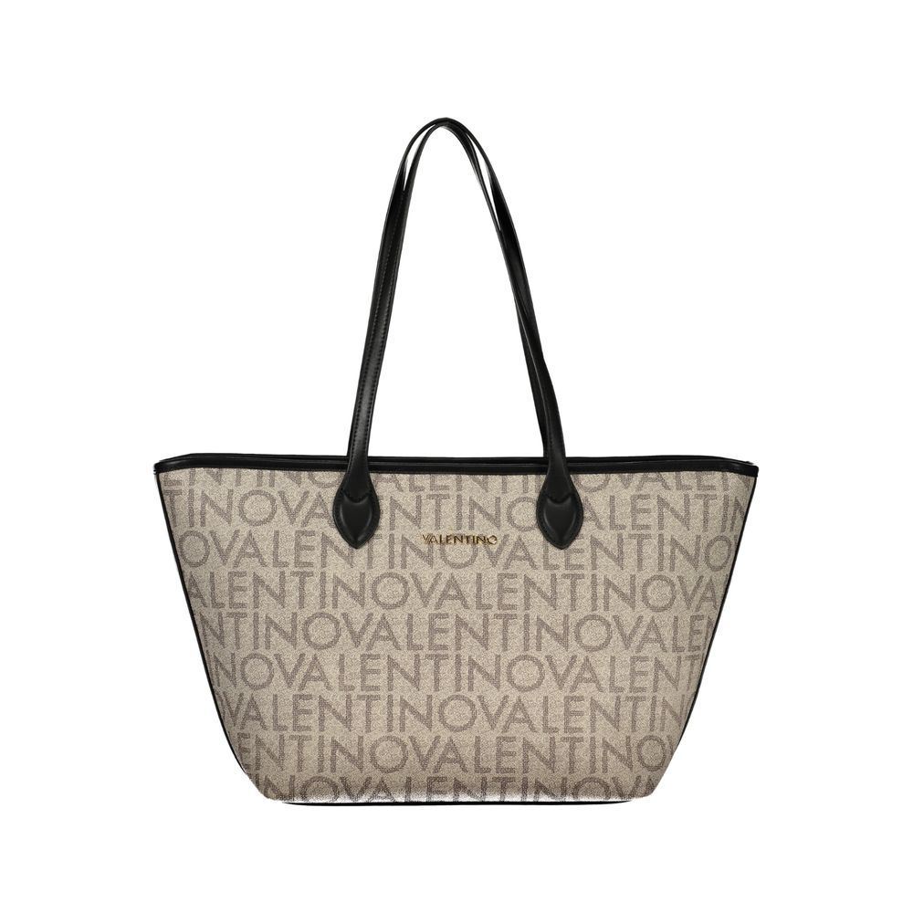 Mario Valentino Beigefarbene Handtasche aus Polyethylen