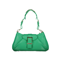 Mario Valentino Verde Polyurethane Women's Bag with Adjustable Shoulder Strap