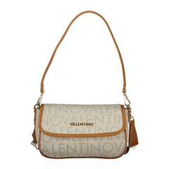 Mario Valentino Beigefarbene Handtasche aus Polyethylen