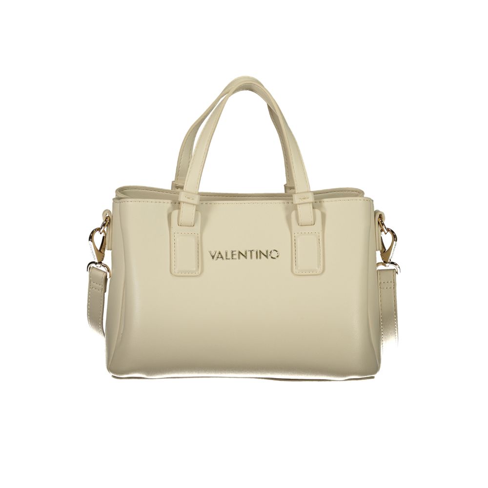 Mario Valentino Beigefarbene Handtasche aus Polyethylen