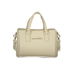 Mario Valentino Beigefarbene Handtasche aus Polyethylen