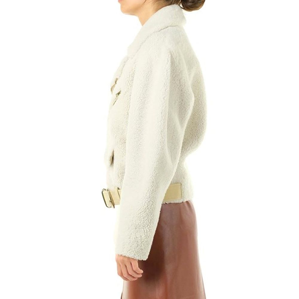 Chloé Beige Polyester Biker Jacket