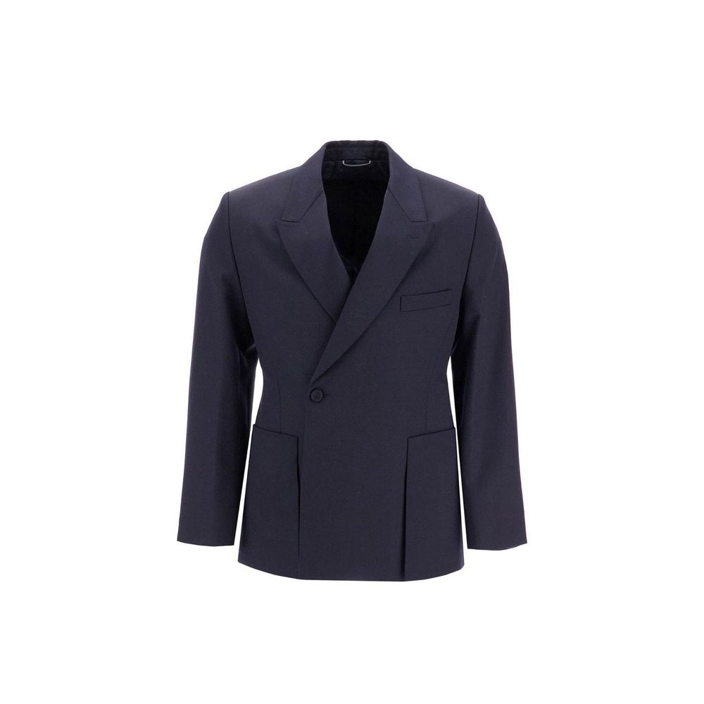 Dior Blazer aus blauer Schurwolle