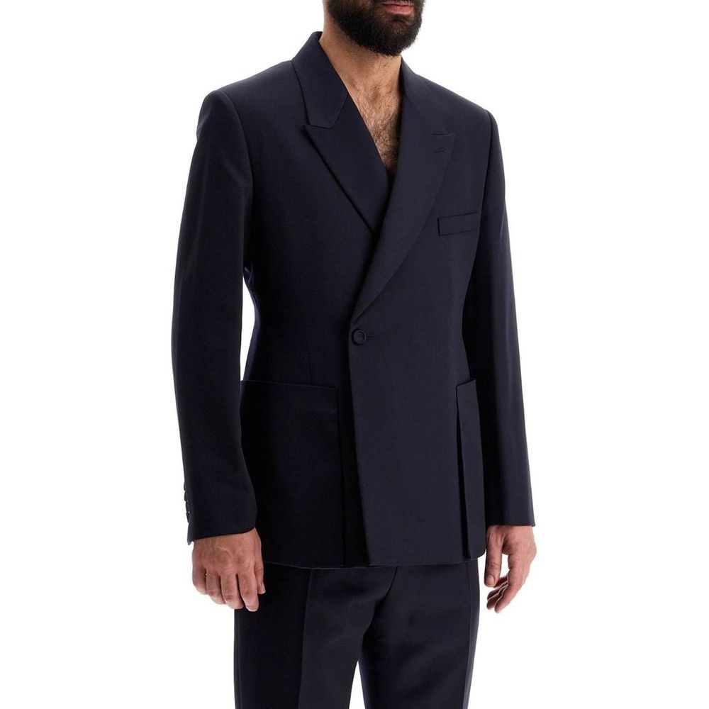 Dior Blazer aus blauer Schurwolle