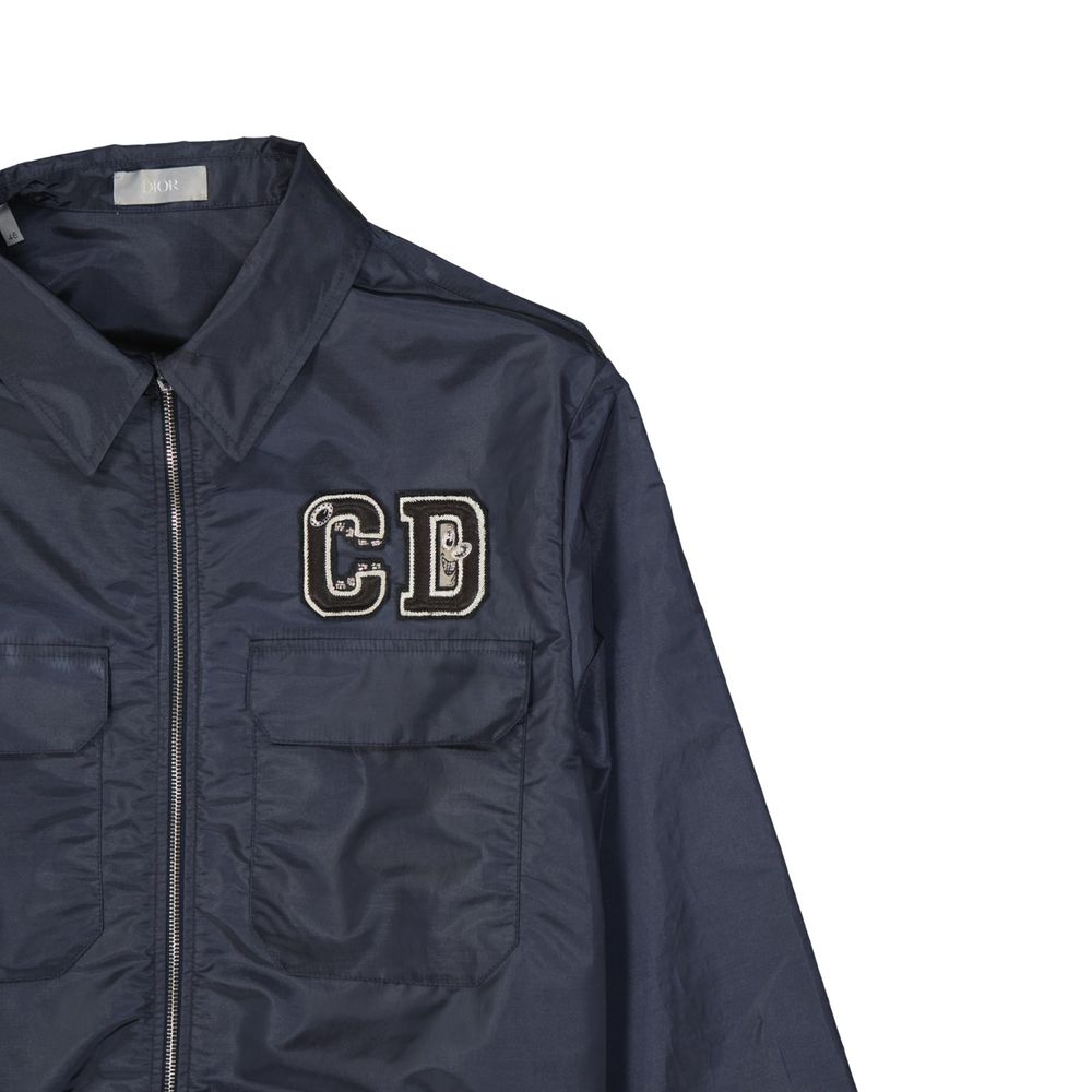 Dior Blaue Polyamid-Shell-Jacke