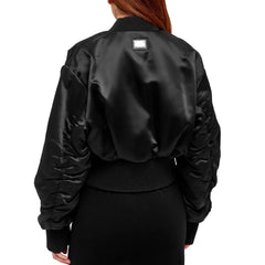 Dolce & Gabbana Zwarte Acetaat Bomber