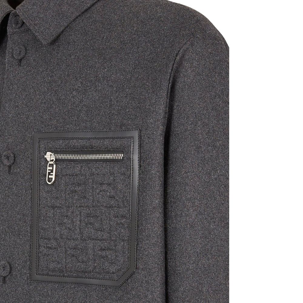 Fendi Graue Kaschmirjacken und -mäntel