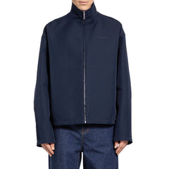 Gucci Blauer Marabu-Mantel