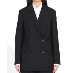 Loewe Schwarzer Mohairmantel