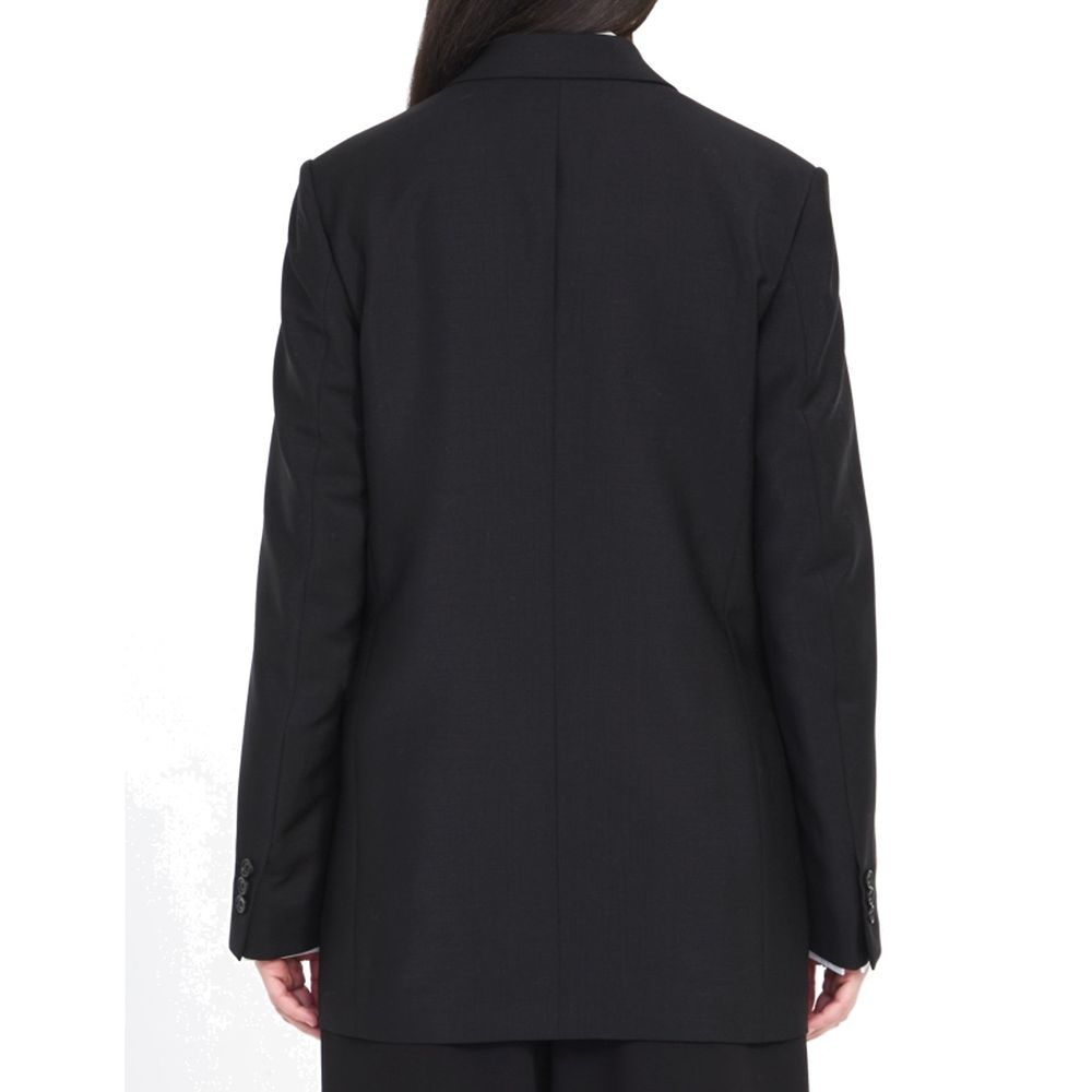 Loewe Schwarzer Mohairmantel