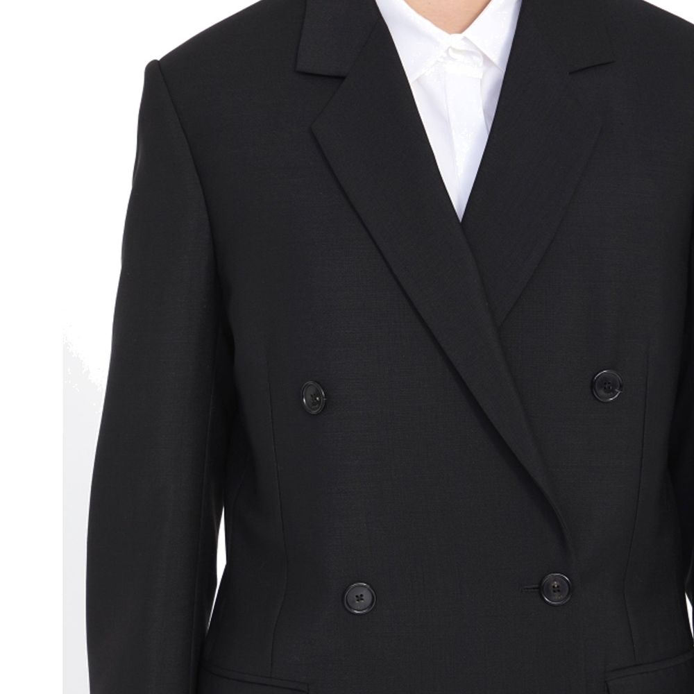 Loewe Schwarzer Mohairmantel
