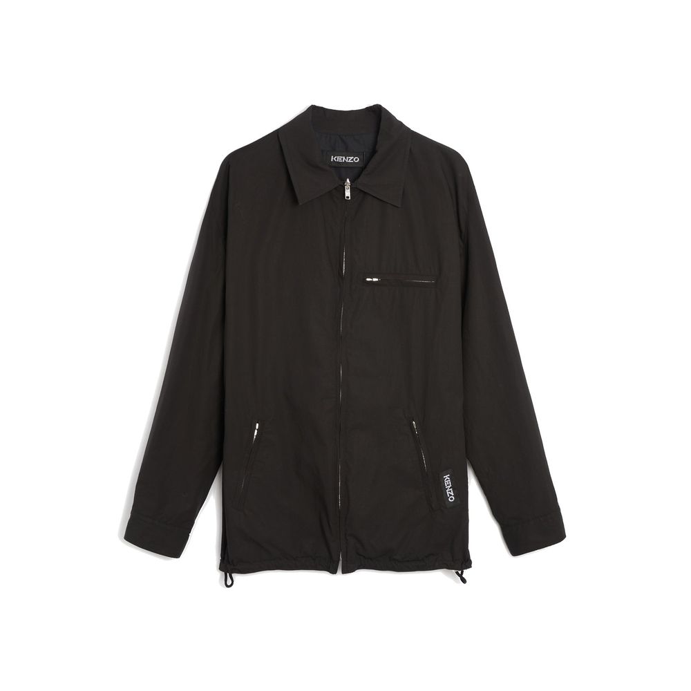 Kenzo Zwart Katoenen Shell Jacket