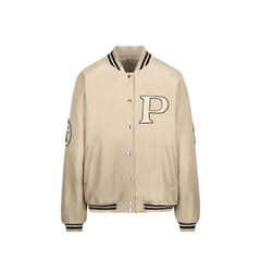 Prada Beige Kalfslederen Bomberjack