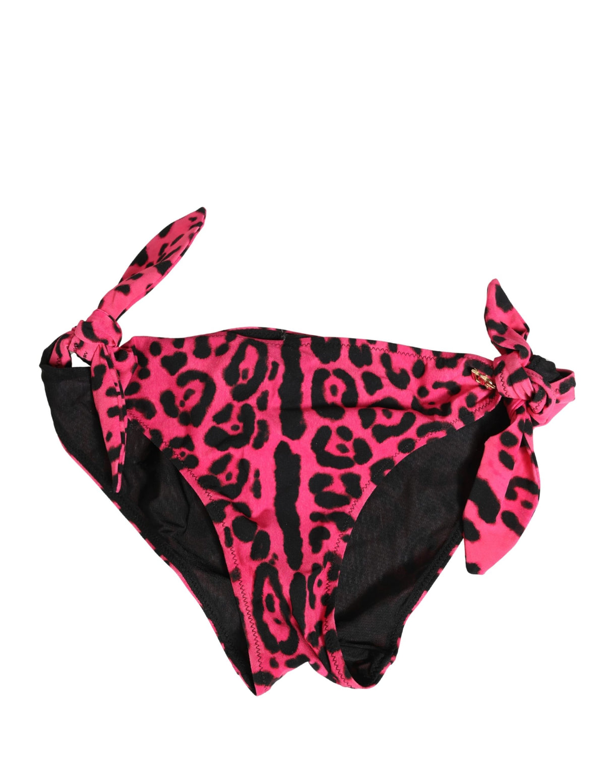 Dolce & Gabbana Pinker Bikinihose mit Leopardenmuster Bademode