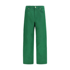 'S Max Mara Tweekleurige Katoenen Casual Broek