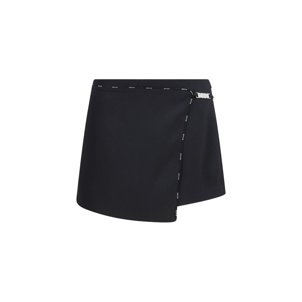 GCDS Schwarze Polyester-Shorts und Mini-Shorts