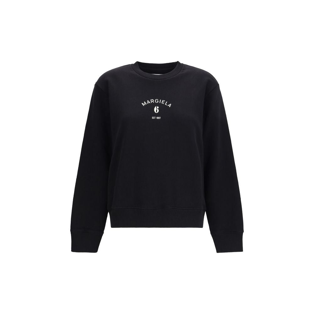 MM6 Schwarzes Baumwoll-Sweatshirt
