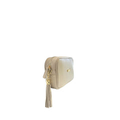 Baldinini Trend Beige Dames Crossbodytas van Runderleer