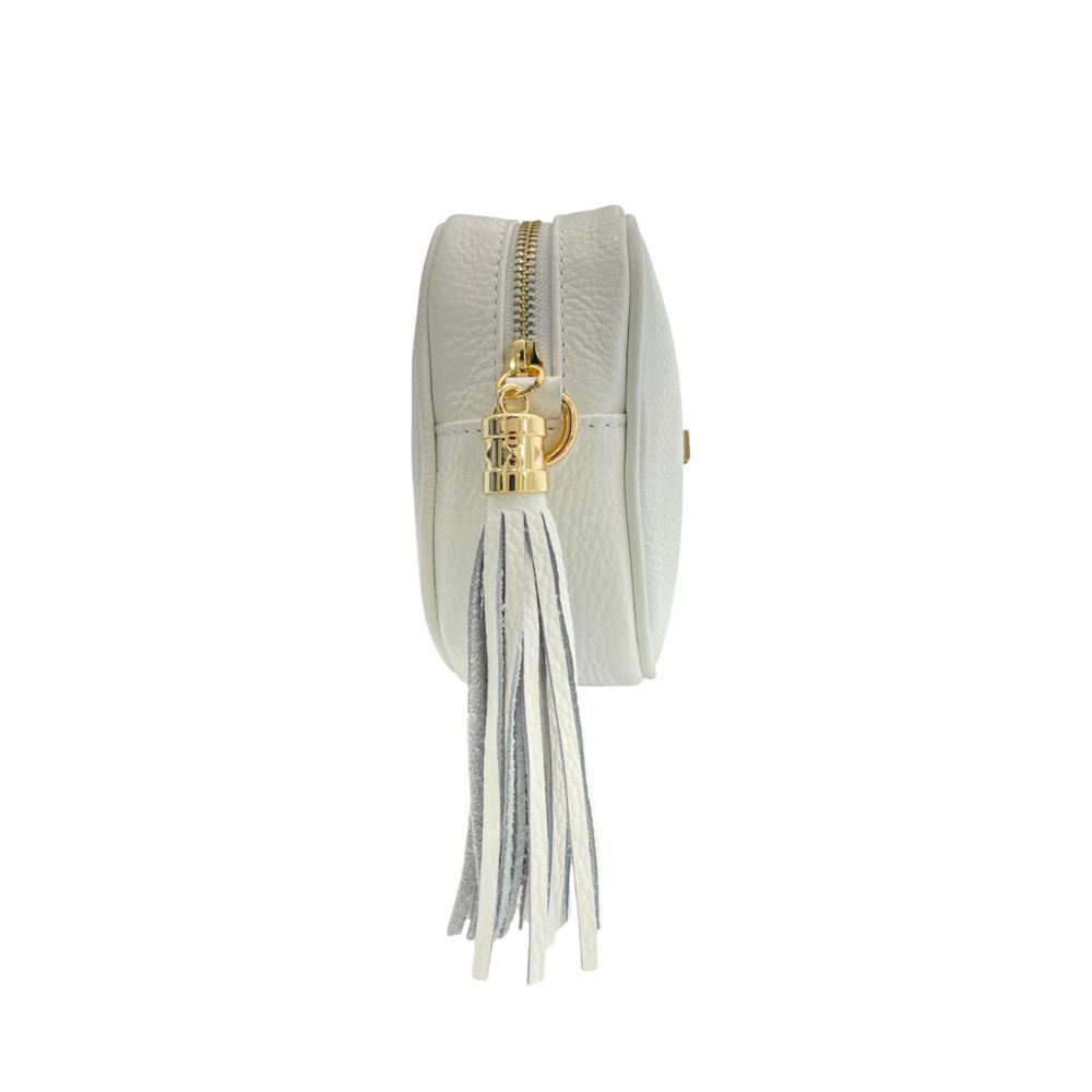 Baldinini Trend White Cowhide Crossbody Bag