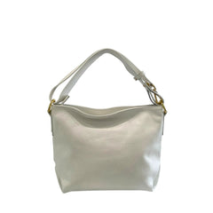 Baldinini Trend Witte Clutch Bag van Koeienhuid