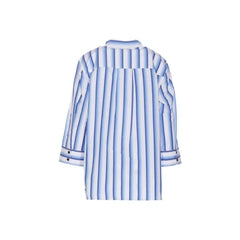 Ganni Blue Cotton Pattern Shirt