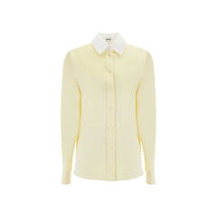 Loewe Bicolor Silk Dress Shirt