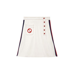 Gucci White Polyester Skirt