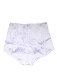 Dolce & Gabbana White Silk Blend High Waist Girdle Panty Underwear