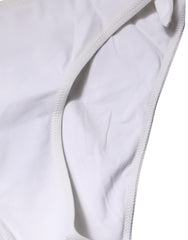 Dolce & Gabbana White Side-Tie Bikini Bottom Swimsuit Swimwear