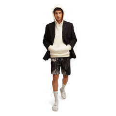 MSGM Purple Cotton Bermuda Shorts