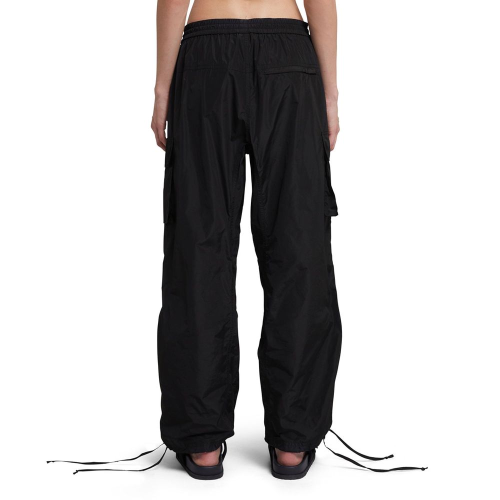 MSGM Black Polyester Cargo Pants