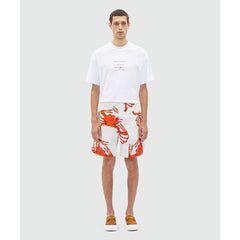 MSGM White Cotton Bermuda Shorts