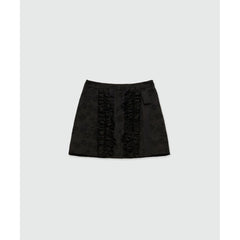MSGM Black Polyester Mini Skirt
