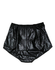 Dolce & Gabbana Black Silk Blend High Waist Girdle Panty Underwear