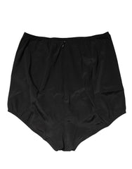Dolce & Gabbana Black Silk Blend High Waist Girdle Panty Underwear