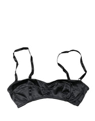 Dolce & Gabbana Black Semi-Pad Underwire Balconette Bra Underwear