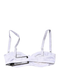 Dolce & Gabbana White Semi-Pad Underwire Balconette Bra Underwear