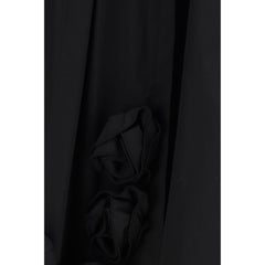 Ella Black Cotton Casual Dress